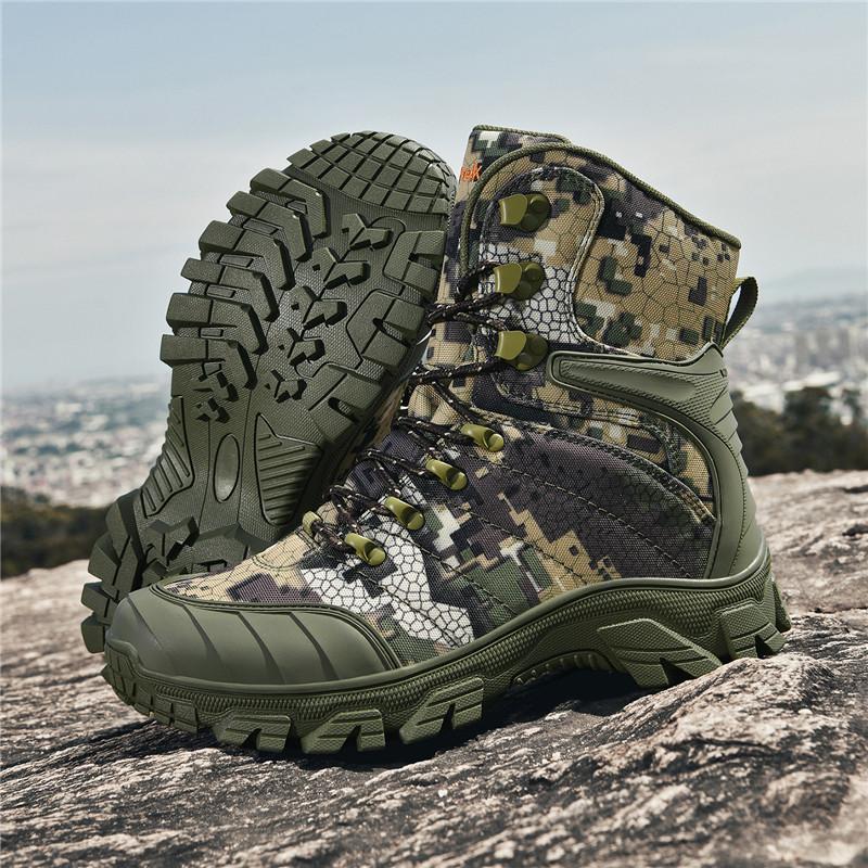 Men's Outdoor Climbing Shoes, Tactical Training Boots, Autumn Fitness, Off-road Hiking, Desert Boots, Sizes 39-46