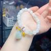 Tianshan Jade Wish-Fulfilling Ruyi Bracelet: Elegant, Unique Design for Women.