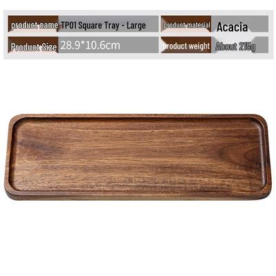 Acacia Wood Solid Wood Serving Tray