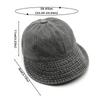 Retro Washed Denim Sun Hats For Women Fashion Wide Brim Adjustable Baseball Caps Casual Outdoor Sun Visors Hat