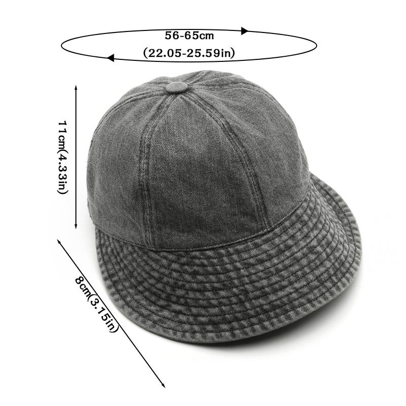 Retro Washed Denim Sun Hats For Women Fashion Wide Brim Adjustable Baseball Caps Casual Outdoor Sun Visors Hat
