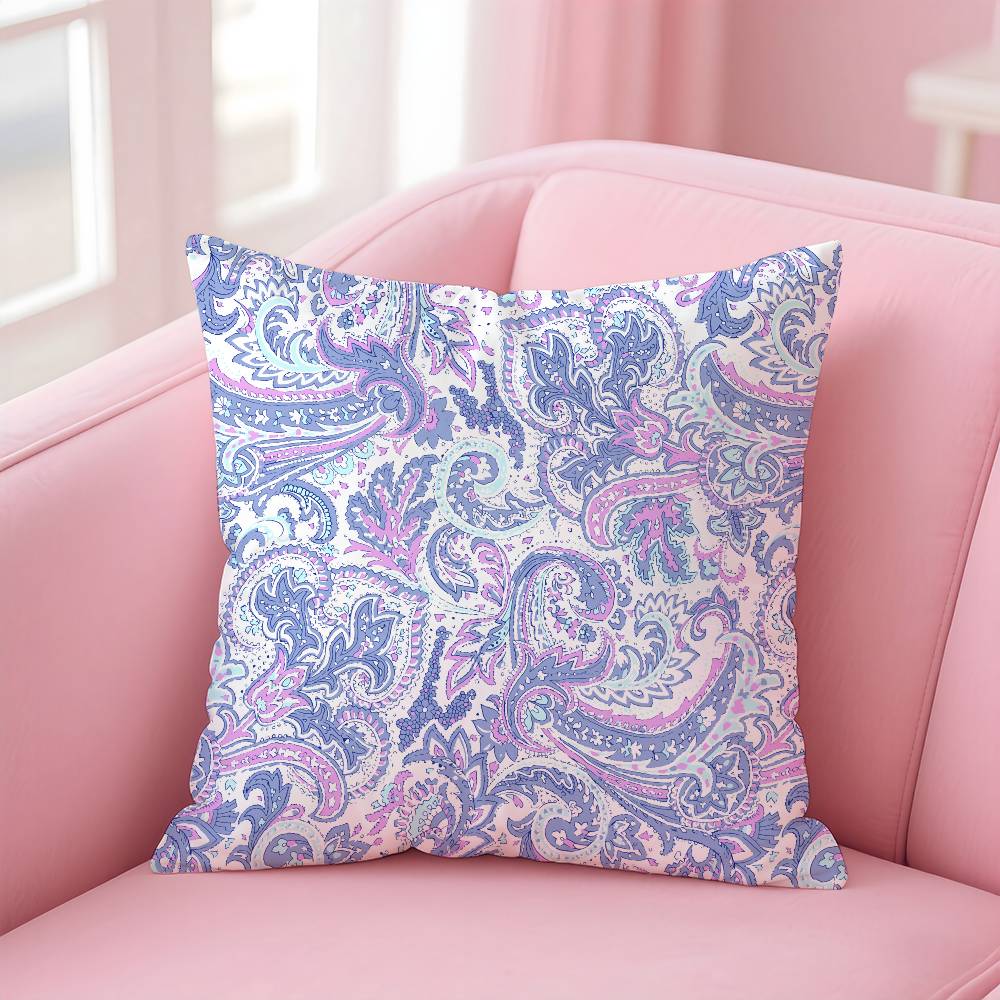 ART Paisley Bandana Pattern Pillow Case Pattern Printing Pillowcase Living Room Sofa Cushion Cover Bedroom Room Decor