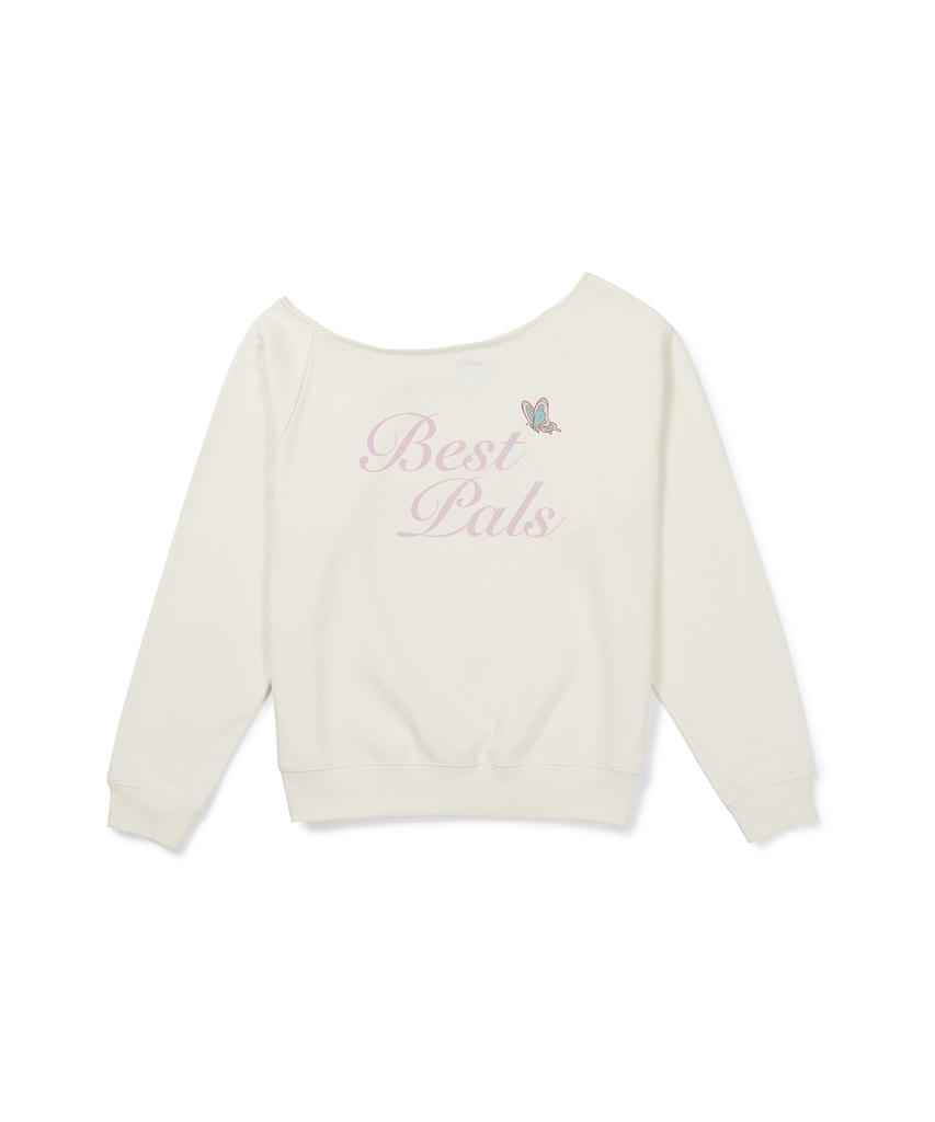 CLOVE [26Fw CLOVE] Bambi_Off Shoulder Sweatshirt (Cream)