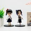 Big Head Style Demon Slayer Kimetsu No Yaiba Anime Figurines PVC Dolls Desktop Decoration Model Toys Festival Gifts Box