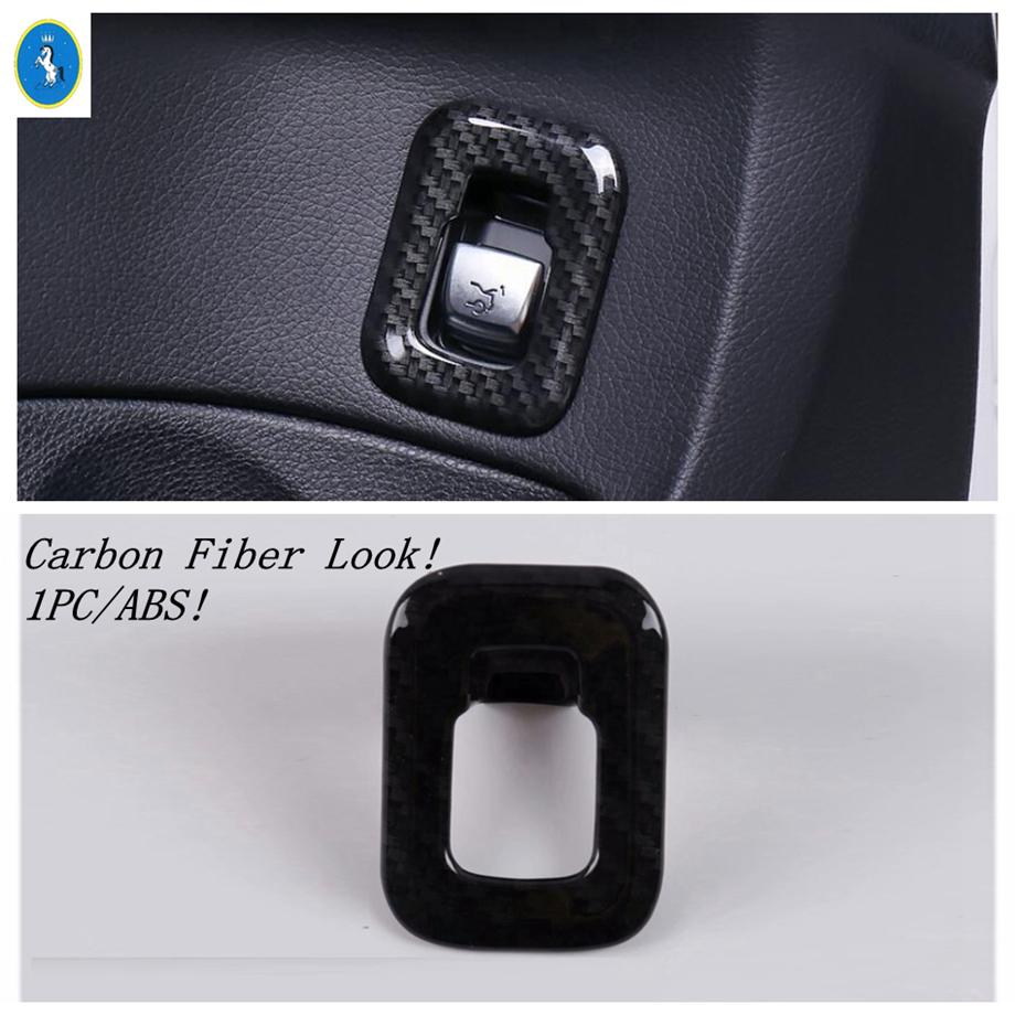Carbon Fiber Car Lift Button / Lights Control / Water Cup Holder Cover Trim For Mercedes-Benz C CLASS W205 C200 C260 2015 -