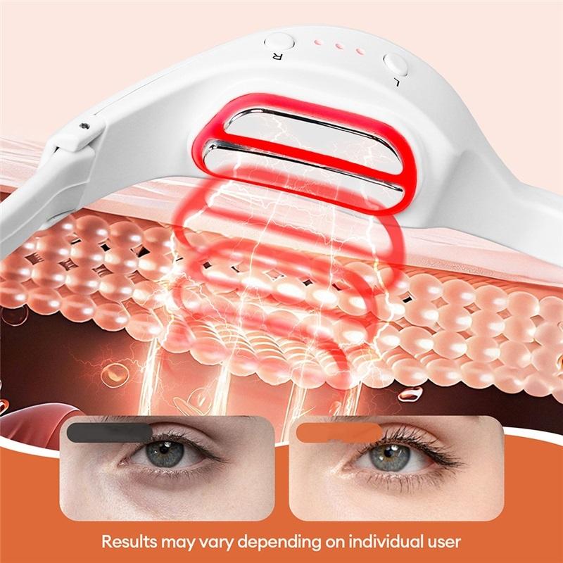 New 3D Eyes Massager Electric Eye Massage Glasses EMS Red Light Eye Care Lighten Dark Circles Eye Relax Massager