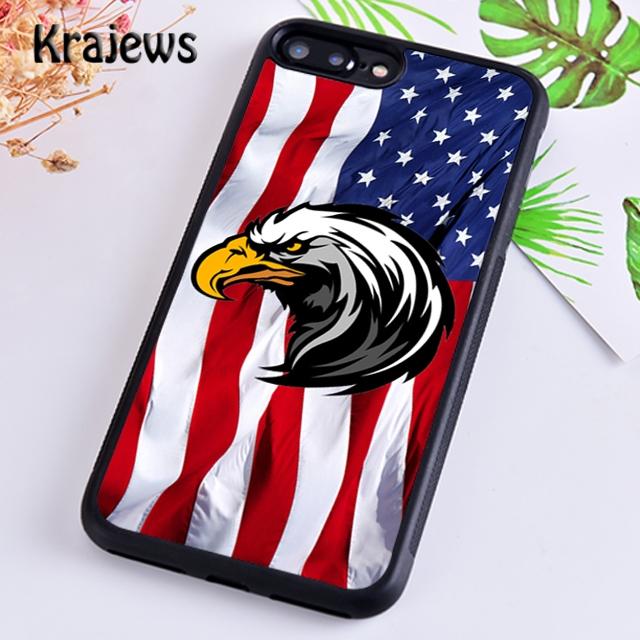 Krajews American Flag Phone Case Cover For iPhone 17 Air 16 15 14 plus 11 12 13 pro max coque Shell Fundas