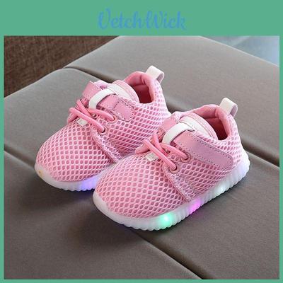 Adidași Luminoși pentru Alergare Copii Talpă Durabilă Rezistentă la Uzură Deschidere Elastică