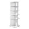 5 Tiers Rotating Shoe Rack Tower, 360° Spinning Shoe Rack, Revolving Storage Round Carousel Display, Freestanding Lazy Susan Organizer Display for