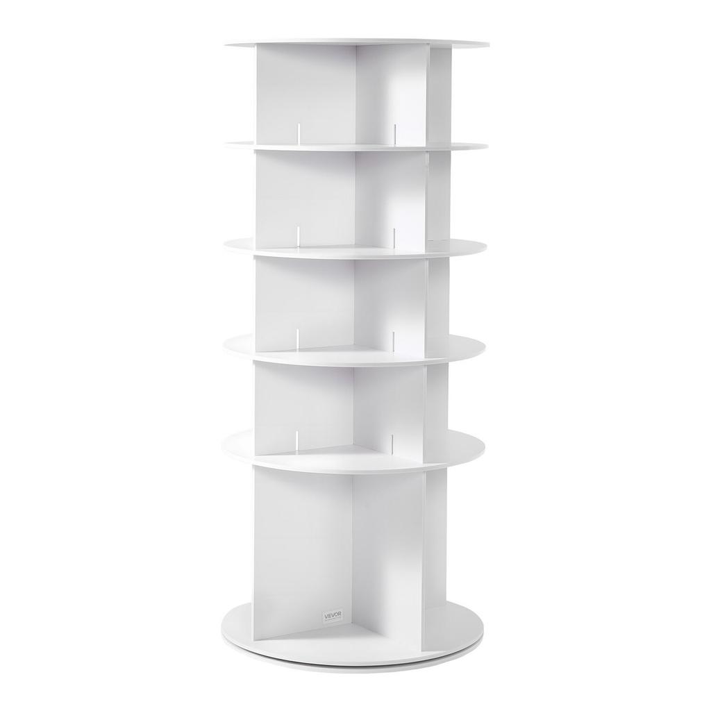 5 Tiers Rotating Shoe Rack Tower, 360° Spinning Shoe Rack, Revolving Storage Round Carousel Display, Freestanding Lazy Susan Organizer Display for