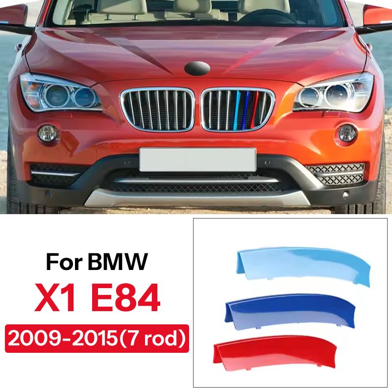 For BMW X1 X2 X3 X4 X5 X6 X7 E84 F48 F49 F39 E83 F25 G01 F26 G02 E70 F15 E53 G05 E71 E72 F16 G06 G07 3Pcs Car Grille Trim Strip