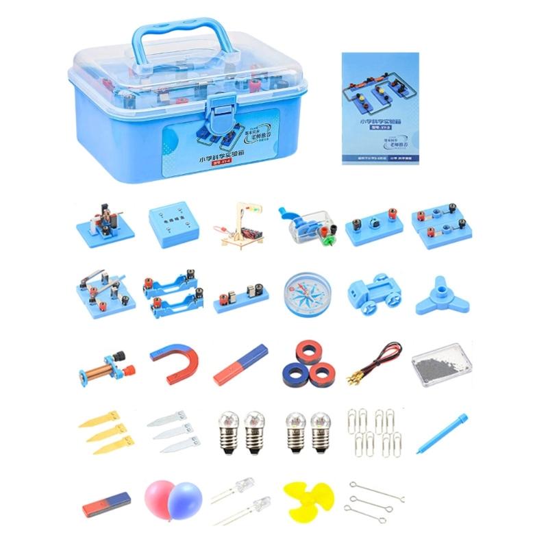 Educational Physics Electricity Experiment Demonstration Tool Portable Circuit Experiment Box for Classroom Teaching 1