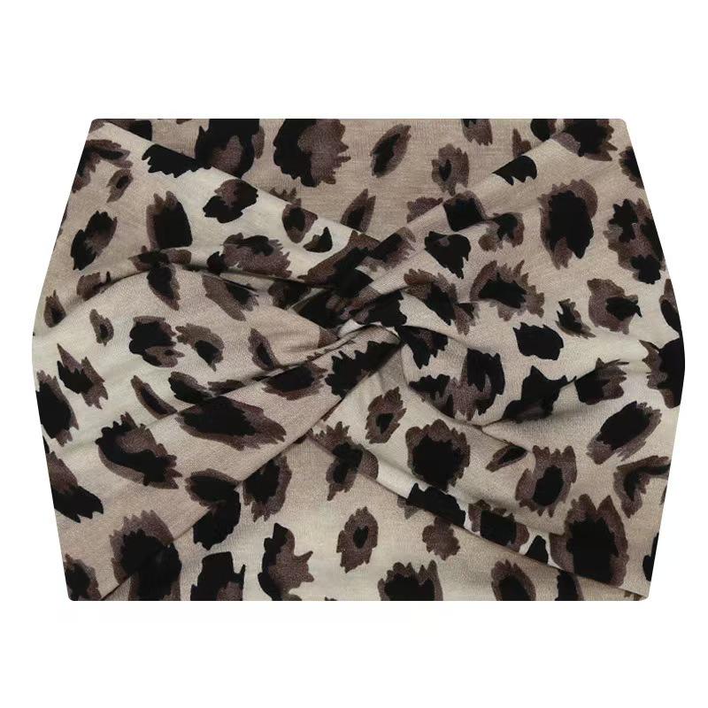 African Extra Wide Elastic Wrap Headband for Yoga and Sports