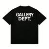 T-shirt a maniche corte in puro cotone con stampa di lettere Gallery Dept Streetwear Americano Top a maniche larghe a mezza manica per bambini