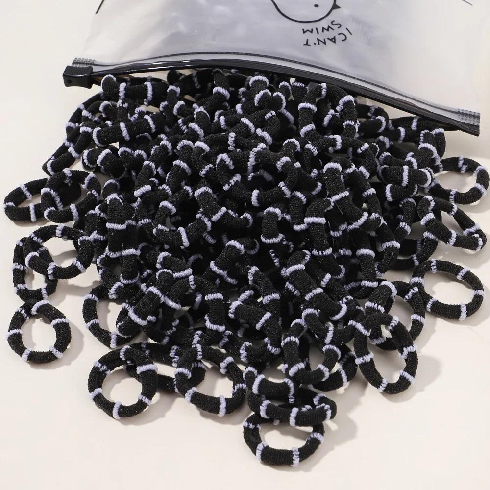 

60 шт./лот цветные эластичные резинки для волос для детей, резинки для волос для конского хвоста, детские аксессуары для волос