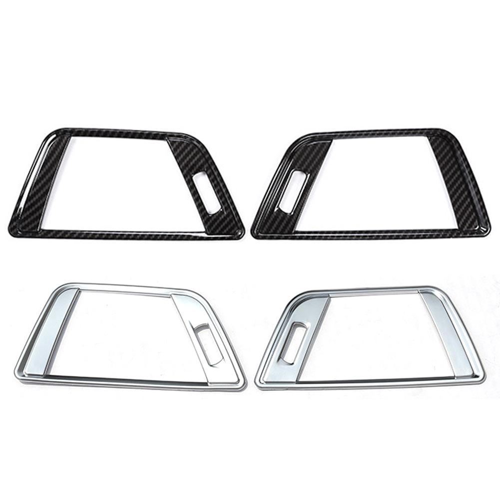 2Pcs Carbon Fiber Style Car Side Air Conditioning Vent Cover Trim Frame Stickers For BMW 3 Series F30 2013 2014 2015 2016-2018