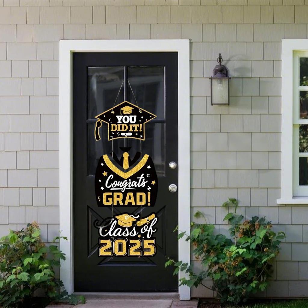 Absolventská sezóna Venkovní tématická párty Závěsná dřevěná dekorace na dveře