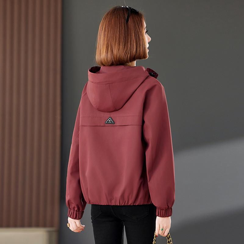 2025 Fashionable Spring & Autumn Windbreaker for Petite Women - GE2503