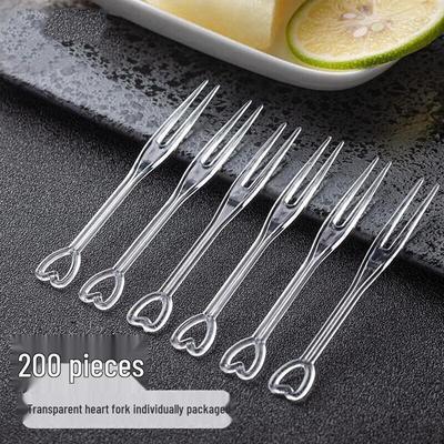 JingJingRS Verdickte Einweg-Plastikgabeln