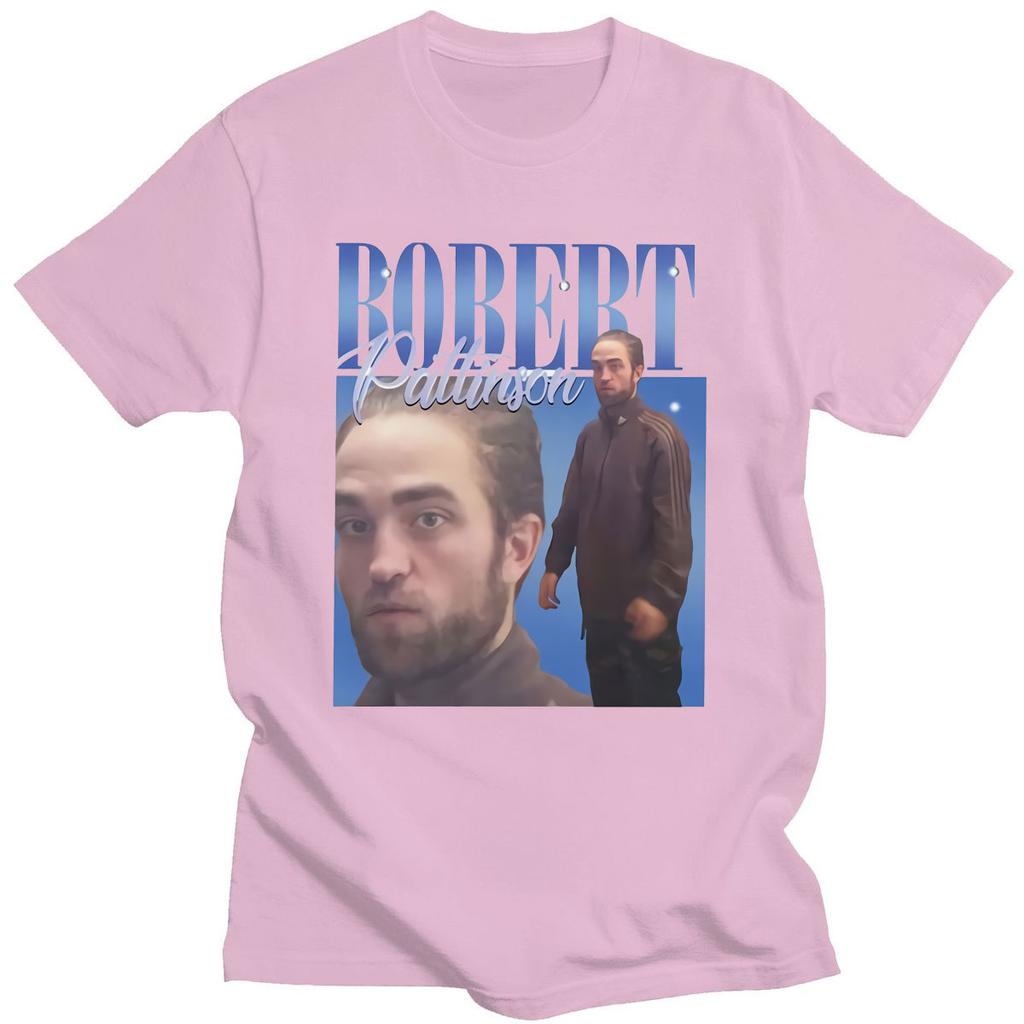Robert Pattinson 90s Vintage Unisex Zwart T-shirt Unisex T-shirt Oversized Grafische T-shirts 100% Katoen T-shirt Unisex Dames T-shirts Tops