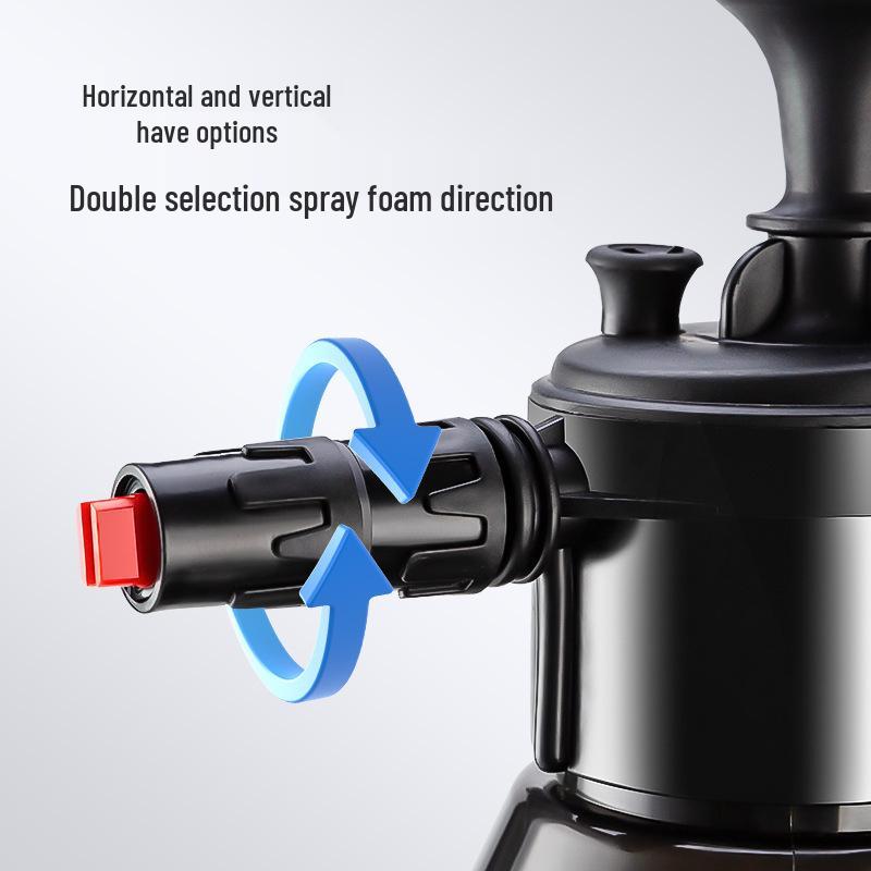 Großer Kapazität Schwarz Transparent Schaumsprüher mit Messbecher für Autowäsche