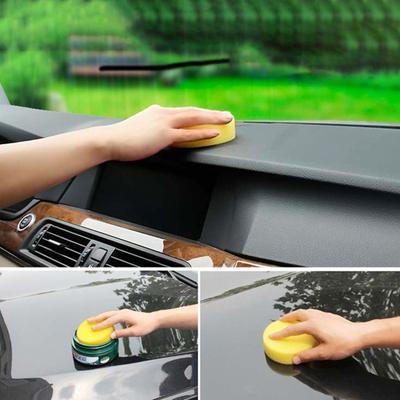 1Pc/12Pcs Waxing Sponge Porous Effortless High Density Super Soft Hand Tool Car Cleaning Durable