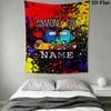 Custom Among Us Wall Hanging Printed Fabric Blanket Decorative Tapestries for Bedroom Living Room Home Decor