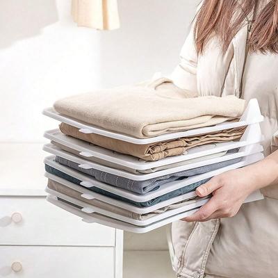 5 buc-depozitare dulap registru de îmbrăcăminte util, stivuibil, din plastic, suport pliabil pentru depozitare, suport pentru îmbrăcăminte