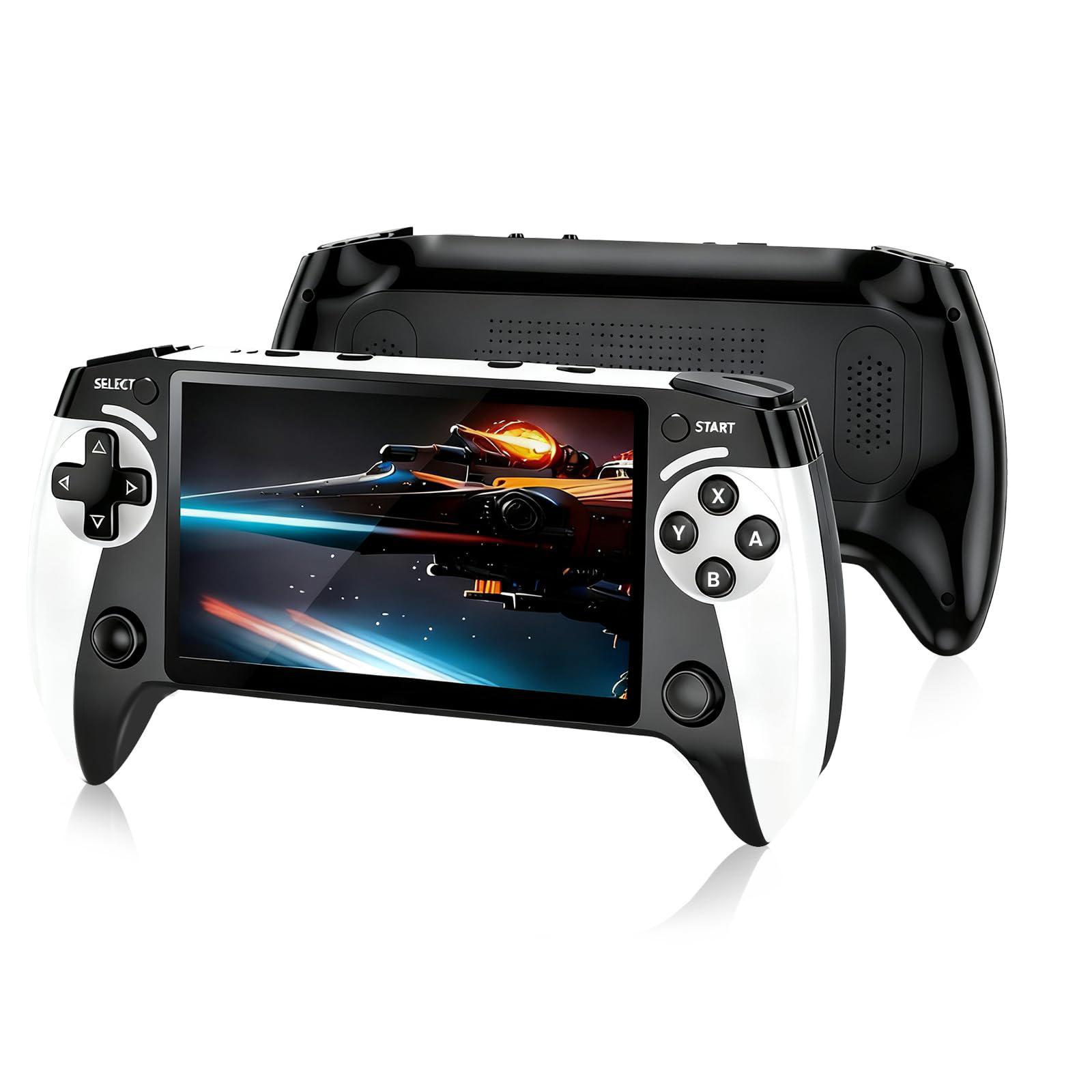 New X9 Handheld Game Console 2000mAh 5.5-inch IPS Screen Video Game Console 8GB 2000+ Retro Game Portable Game Player for FC GBA золотой