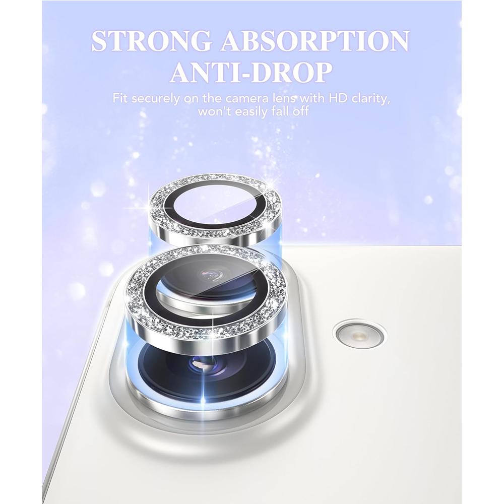 Glitter Camera Lens Protector Cover for Iphone 16E 16 E 15 Pro Max 14 Plus 13 Mini 12 11 Iphone16 16Plus 16Pro 15Pro Phone Protection Accessories