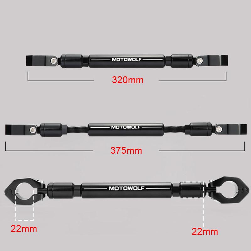 Universal 22mm Handlebars  Motorcycle Aluminium Alloy Strengthen Handlebar Balance Crossbar For Suzuki For Yamaha For