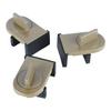 3PCS Sliding Window Locks Aluminum Alloy Safety Lock for Home Bedroom Bathroom Office Brown
