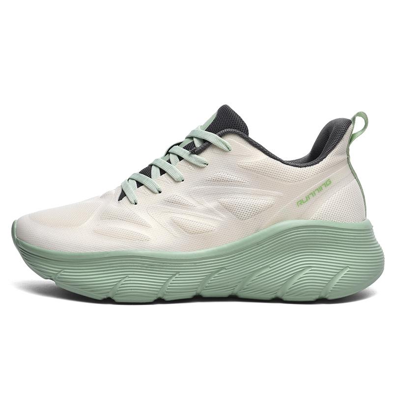 Women's Air Cushion Running Shoes with Shock Absorption Breathable Men's Lightweight Gym Sports Sneakers for Marathon Training