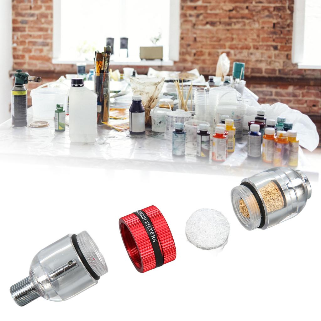 Water Oil Separator with 3 Filter Cotton sy to Install brush Filter Replacement for Spray