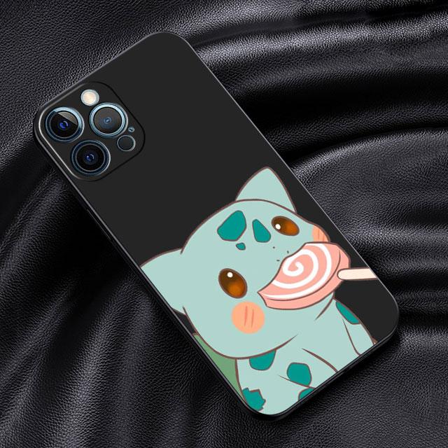 

Чехол для Apple iPhone 14 13 11 12 Pro 7 XR X XS Max 8 Plus 6 6S SE 2022 13Pro черный мягкий телефон Funda Pikachu Pokemon iPhone 14