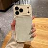 Moon Crater Textured Leather iPhone 17/16/15/14 Pro Max Case with Drop Protection - Large Window Compatible