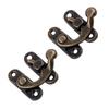 For Mini Jewelry Box Antique Bronze Iron Padlock Hasp Hook Lock Vintage Style