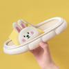 Linen slippers women's four seasons indoor home home summer wear stepping on shit silent thick-soled cotton and linen slippers