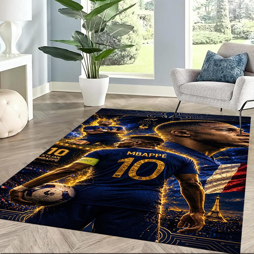 Mbappe 103 Area Rug Perfect for Living Rooms Game Room Entryway Study room Antislip Carpet Decorate Offices