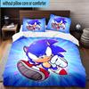 3PCS Hedgehog Speed Adventure 3pcs Bedding,Including 3PCS Duvet Cover And 2pcs Pillowcases Perfect for Christmas,Ideal for Bedroom, Dormitory