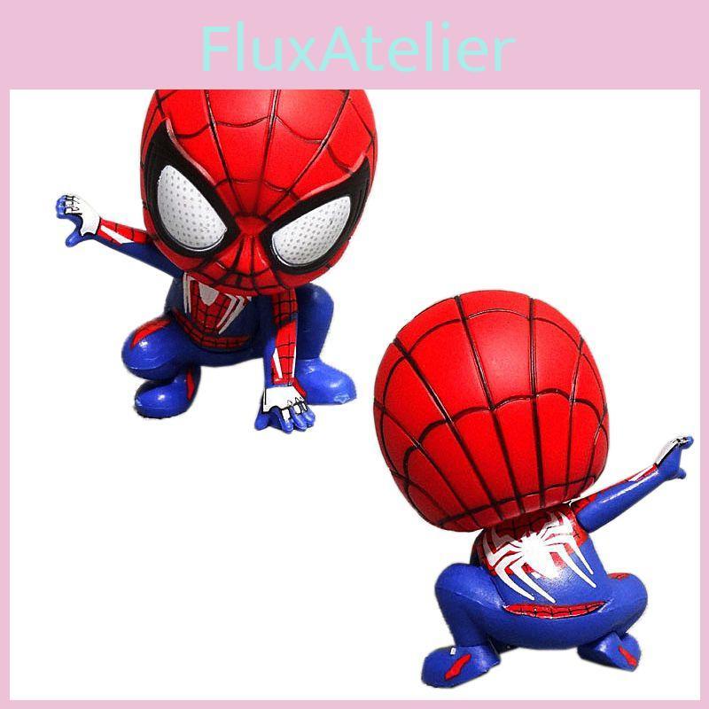 Figure Spiderman Doll Birthday Party Cake Decoration Cartoon Cute Pvc Figure