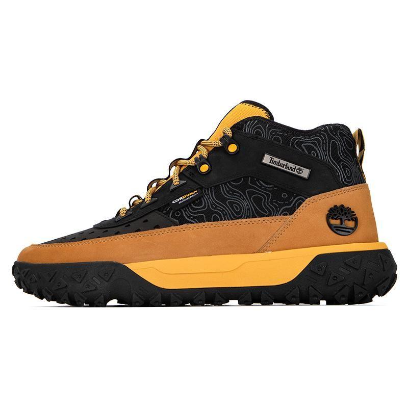 

Timberland Нескользящая прочная функциональная обувь с высоким верхом для отдыха на открытом воздухе, мужская обувь черного, коричневого и желтого цветов A5THC015 41.5