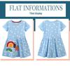 Summer Cotton Cartoon Short Sleeve Dress for Girls - New Arrival