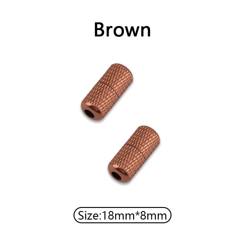 1 Pair Aluminum Capsules Lock Shoelaces Sneakers Buckle Metal No Tie Shoe Laces Colorful Lock Buckle Kits Shoelace Accessories