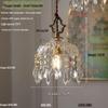 American Retro Crystal Chandelier for Hallway, Bedside, Balcony, and Cloakroom.