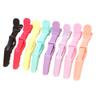 Pack Of 7 Neutral Alligator Double-Hinged Hair Clips For Women Hair Styling Professional Salon Use