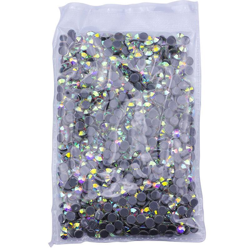 Kristallglas Flachboden Hot Drill Bekleidungszubehör Schmuckzubehör Aufkleber Strass Diy Zubehör Klebe Hot Drill Imitation Österreichischer