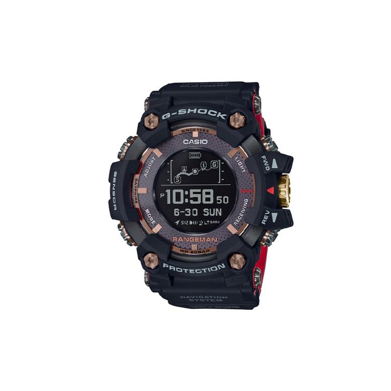 

Casio 200m waterproof depth, elegant, quartz movement, resin strap, Japanese and Korean watch, men s watch, black dial GPR-B1000TF-1A чорний