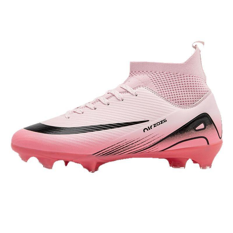 New High-top Football Shoes for Boys and Girls with Broken Nails TF Adult Ag Spikes Competition Artificial Training Shoes