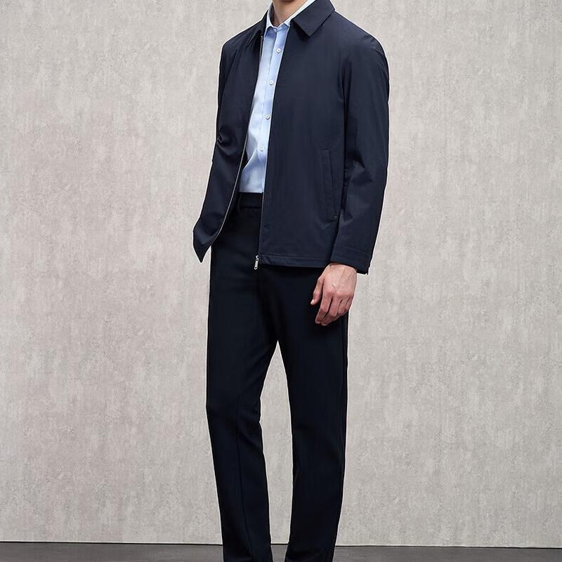 EMZ Men's Warm Business Commuter Collared Jacket